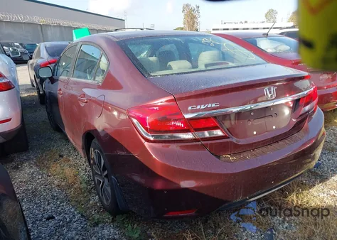 2013 Honda Civic Ex z USA, uszkodzony, nr VIN 19XFB2F89DE252078